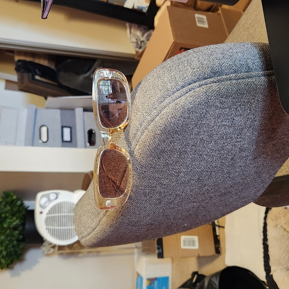 Stylish Gold and Brown Sunglasses